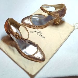 J Crew sequin sparkle heels